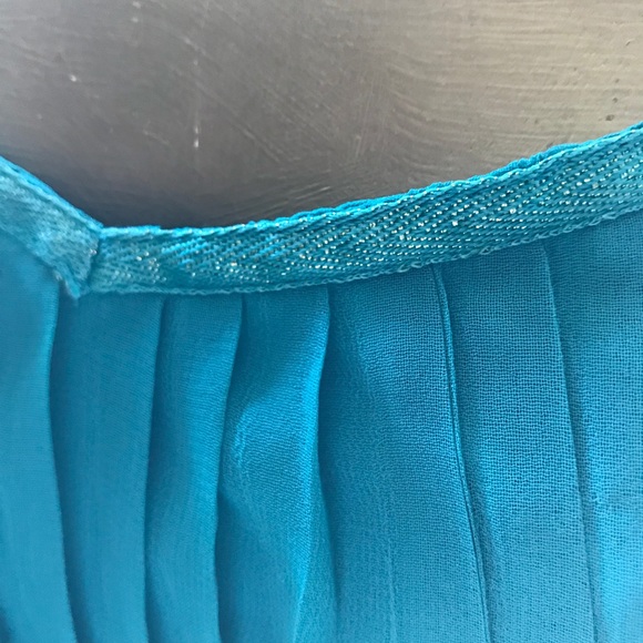 ROXY Mermaid Teal ACCORDIAN Babydoll TOP NWOT M - Picture 5 of 11